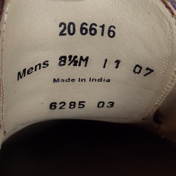 Johnston & Murphy Men's Brown Leather Lace Up Cap Toe Oxford Dress Shoes - Picture 10 of 12